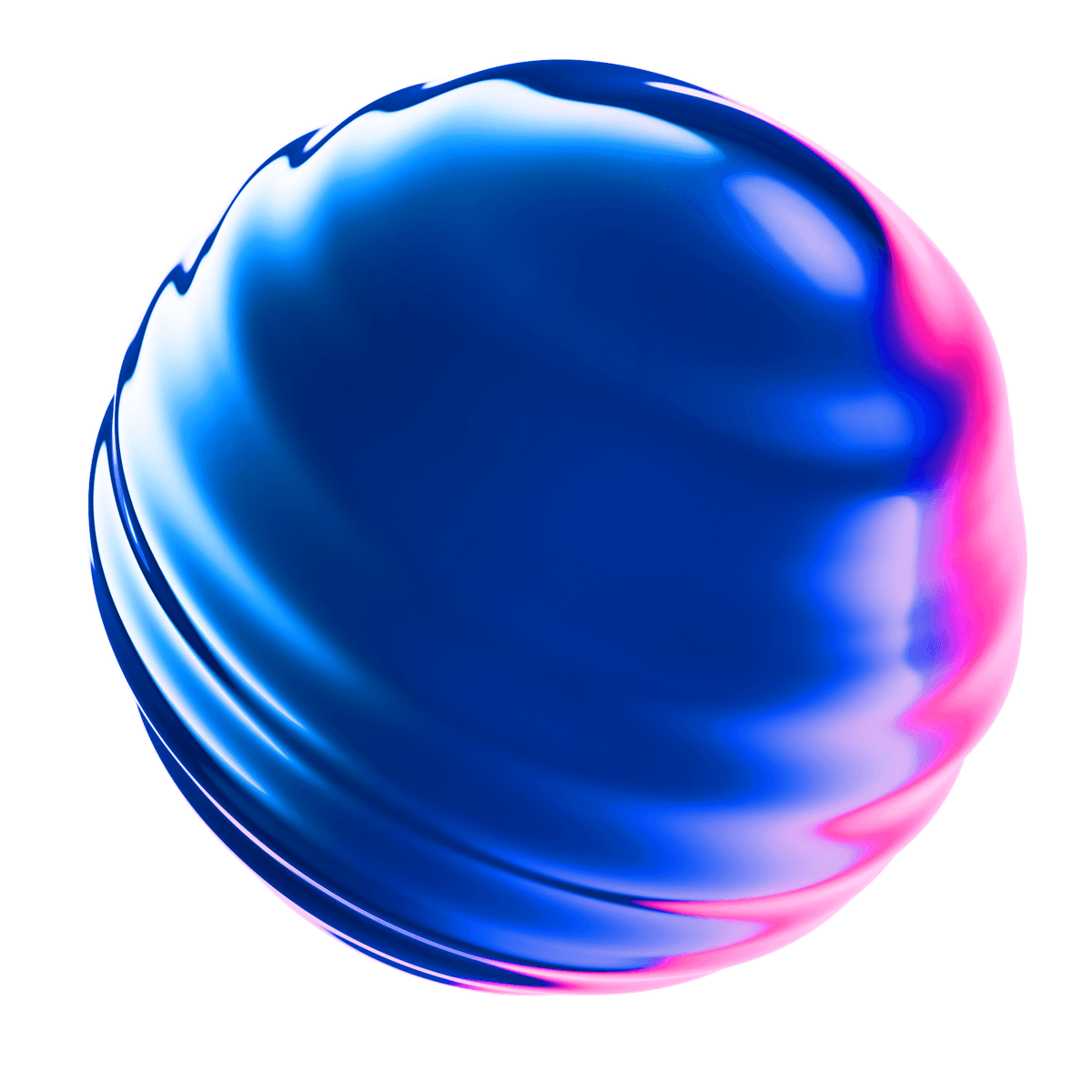 Decorative blue sphere